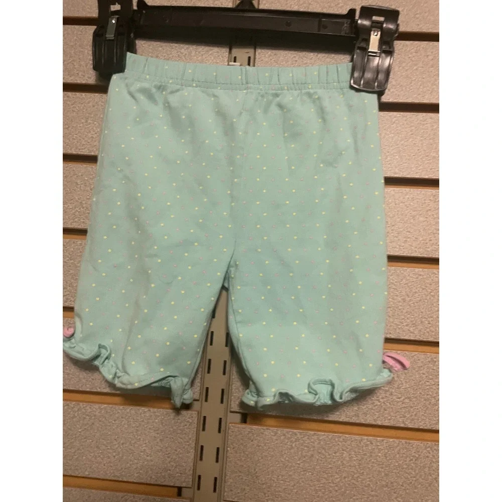Vintage Le Top Baby Girls Aqua‎ Polka Dot Cupcake Dress Bloomers Hat Set 24M